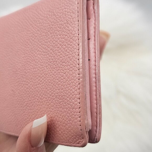 Chanel Pink Caviar Leather Bifold Wallet - Picture 7 of 14